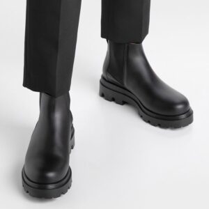 Flattered - Chelsea boots en Cuir Lova noires