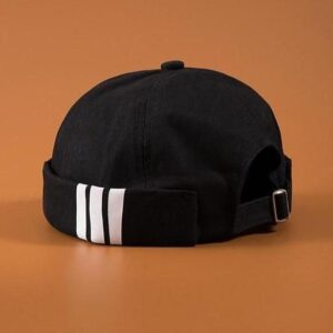 MOO Adjustable Docker Hat Brimless Cap DT41 - Beige / One Size